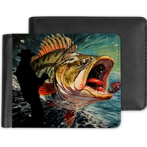 Cartera plegable personalizada con foto de pescador