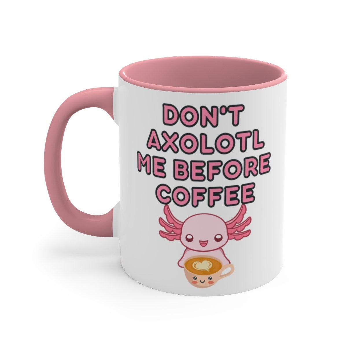 Wiqodme Cute Kawaii Axolotl Tumbler Coffee Cup