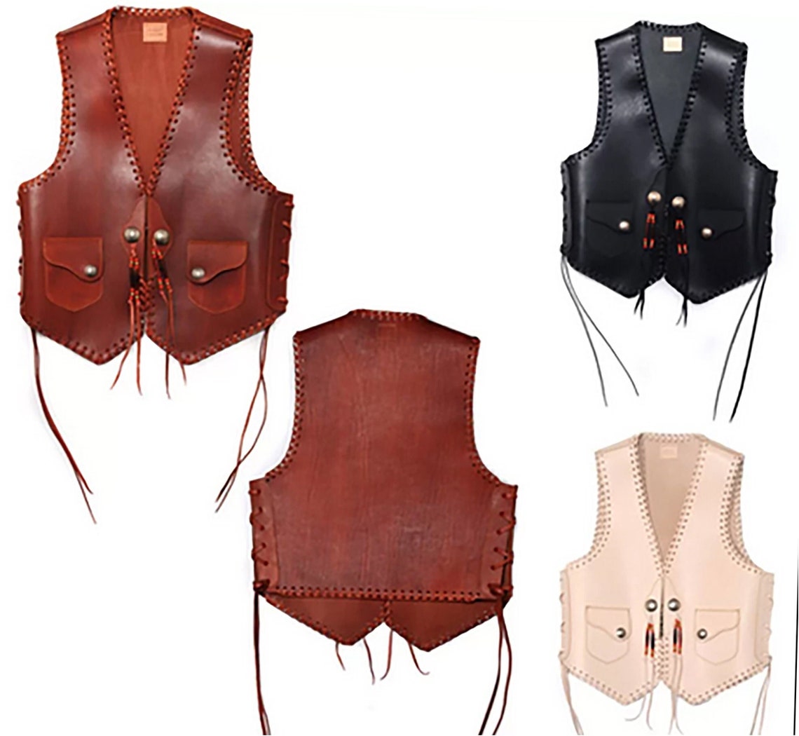 PDF Leathercraft Pattern Leather Vest Leather Craft Goods Etsy