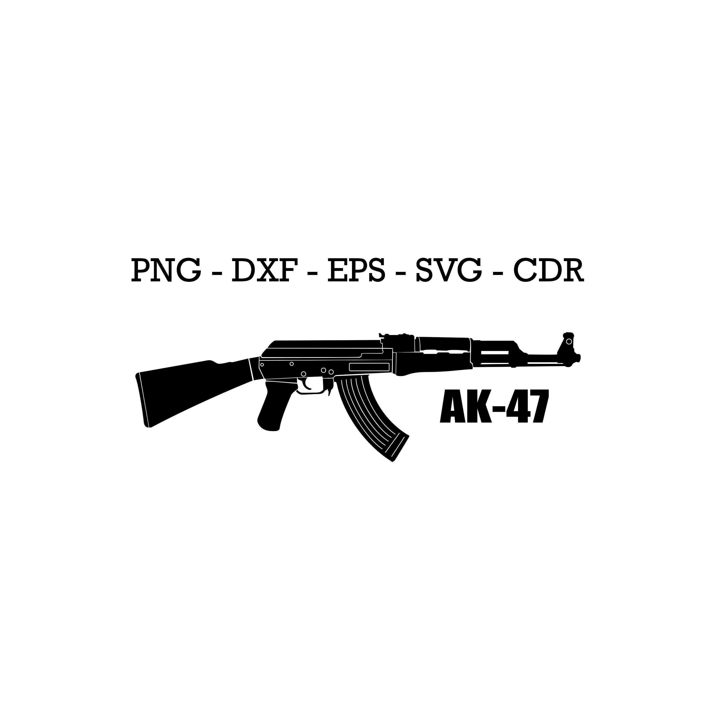 Ak 47 Tattoo  Ak 47 Star  Free Transparent PNG Clipart Images Download