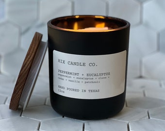 Beeswax Candles | 100% Pure Organic Beeswax and Pure Essential Oils | Non-Toxic, Sustainable & Clean Burning | Natural Wood Wick Candles