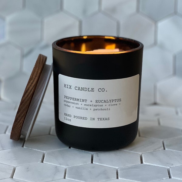 Wood Wick Candle Etsy