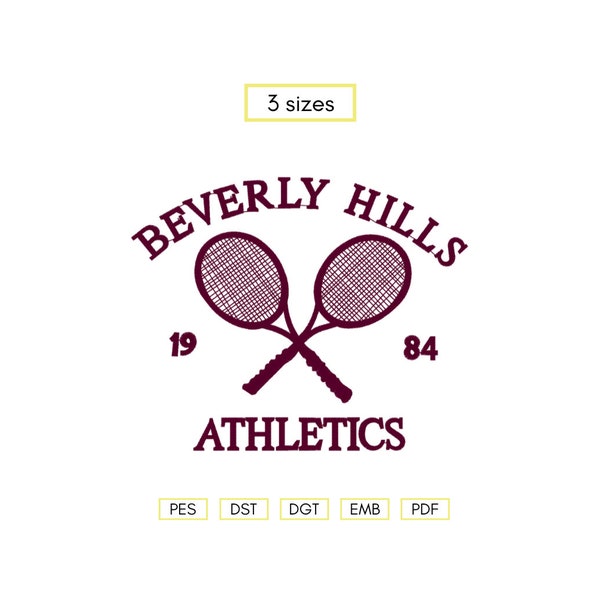 Beverly Hills Athletics Embroidery Design