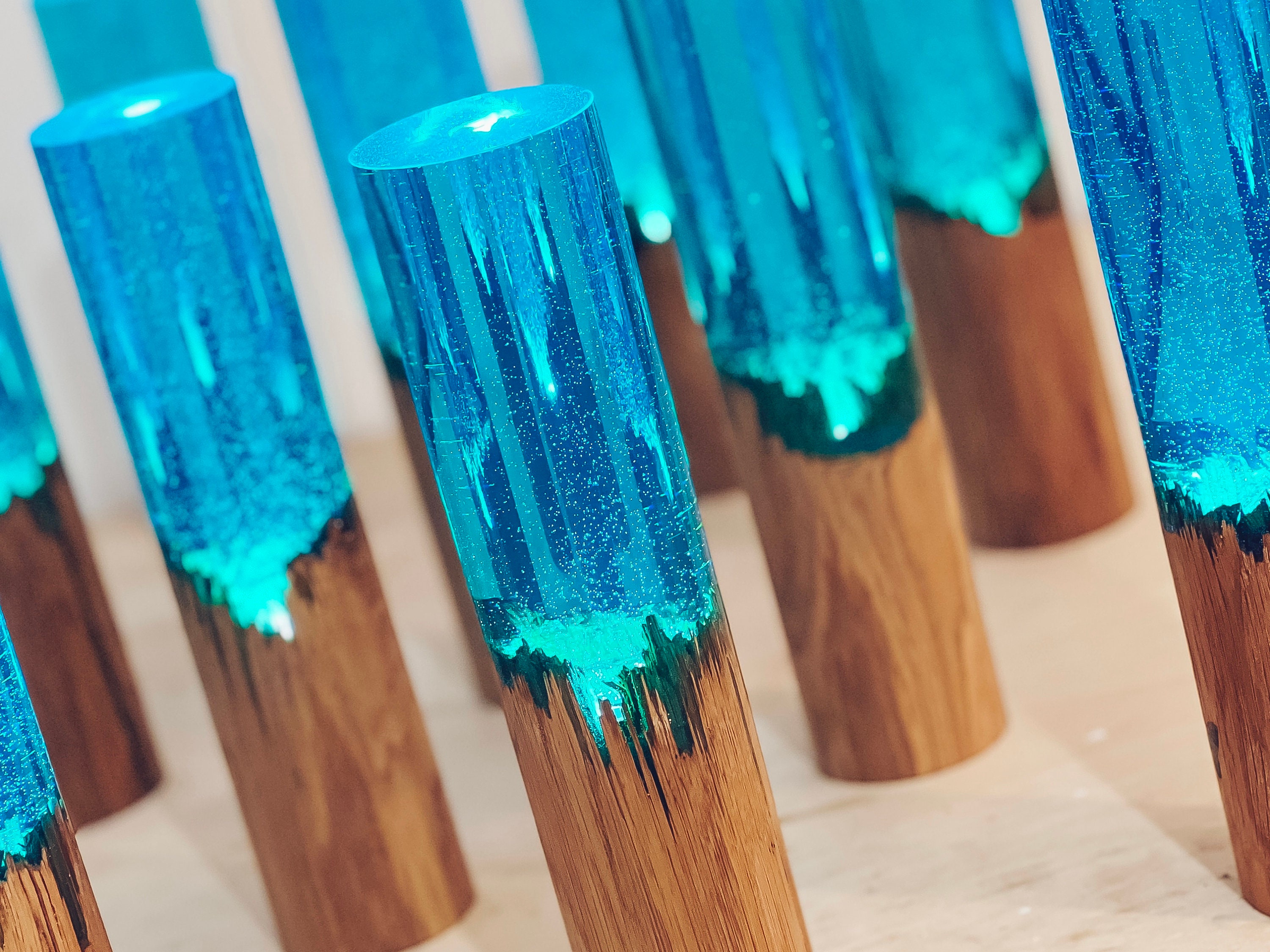 Lamp Epoxy Wood Lamp Shade Wooden Lamp Night Lamp Etsy