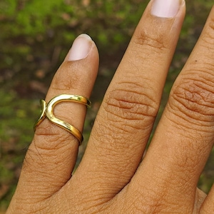 Sterling Silver Splint Ring Adjustable for PIP or DIP Joint • Swan Neck Splint • Arthritis ring • RA Rheumatoid Arthritis Splint