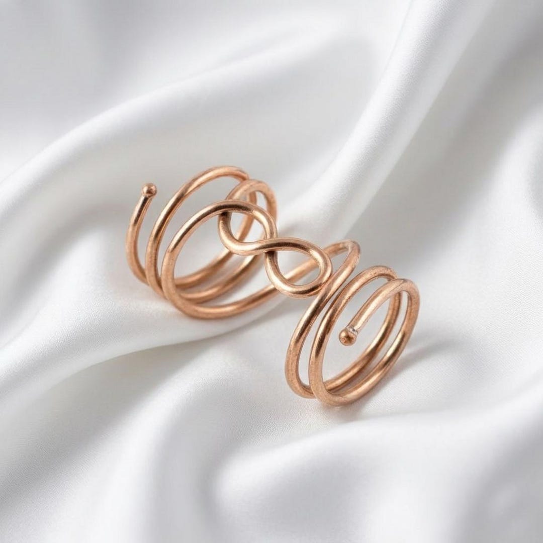 Copper Arthritis Splint Ring- Infinity Joint Support Band- Rheumatoid ...