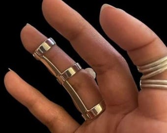Silver Arthritis Finger Splint Ring
