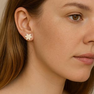 Sterling Silver Flower Stud Earrings | Minimalist Floral Jewelry Gift