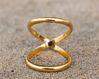 Anel de latão para artrite (ambos os anéis), anel para articulação do dedo, anel para o polegar, anel feminino, anel de latão para mulheres, anel midi simples, anel marcante