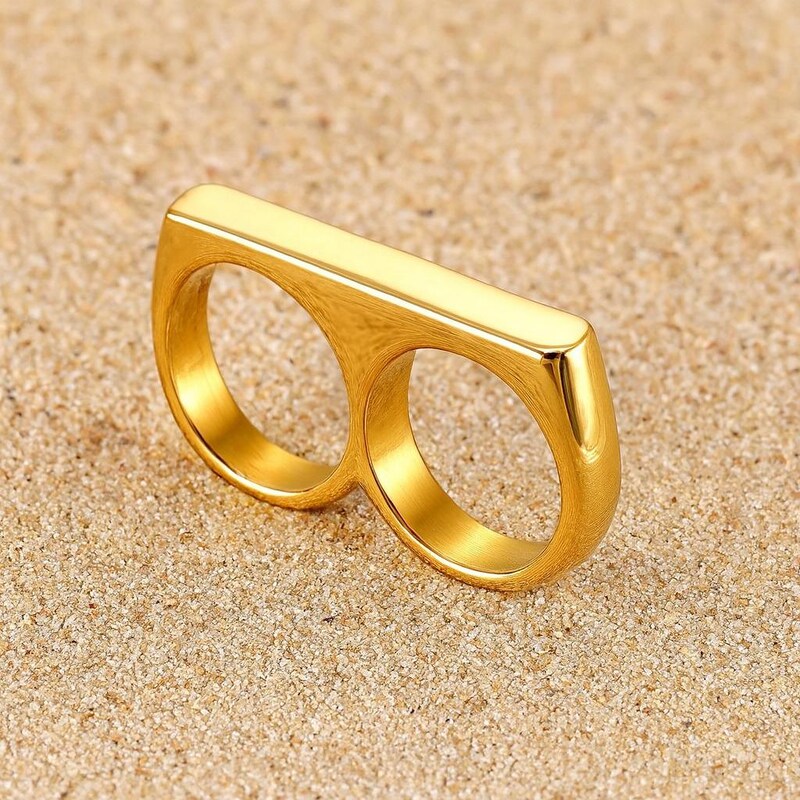 Double Finger Ring - Etsy