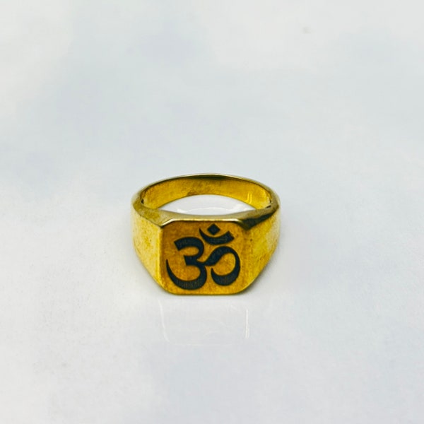 Sterling Silver Ohm Ring, Protection Ring, Shiva Om Ring, Yoga Ring Tibetan Ring , Meditation Ring, OM Yoga Jewelry, Dainty Spiritual Ring