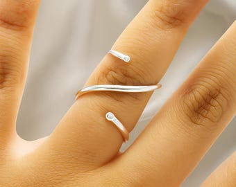 Arthritis finger splint for bcnding sideways lateral deviation sterling silver 925, brass or copper ring for Ehlers Danols, EDS