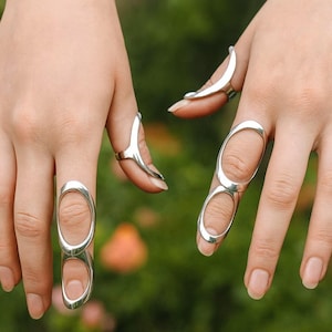 Schwan Ring | Fingerschiene für EDS/Arthritis | Gelenkstabilisierung für Hyperbeweglichkeit | Holzhammer Finger | Schwan Mißbildung | Silber