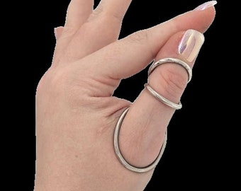 Thumb Splint MCP Silver Ring, MCP Hyperextension Splint, Arthritis Rings, Trigger splint Ring, EDS Splint Ring, Arthritis Ring