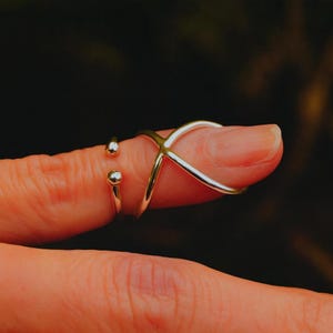 Arthritis finger splint, Adjustable handmade arthritis joint split ring