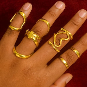 Gold Arthritis Finger Splint Ring – Adjustable Joint Support Jewelry