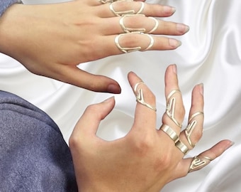 Tala Ajustável para Artrite | Anel de Suporte para Dedos com Síndrome de Ehlers-Danlos | Anel para Deformidade em Pescoço de Cisne | Estabilizador Articular | Órtese Prateada para Polegar e Dedos