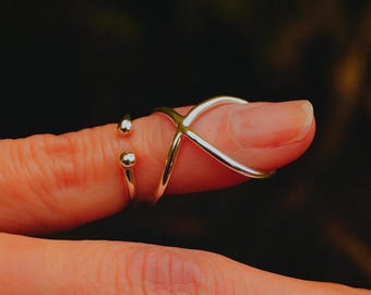 Férula para dedo para artritis, anillo dividido ajustable para articulación de artritis hecho a mano