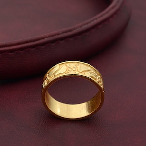 Gold Baby Footprint Ring – Unique Keepsake Jewelry Gift