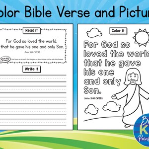 Bible Memory Verses Printable - Handwriting and Coloring - Christian ...
