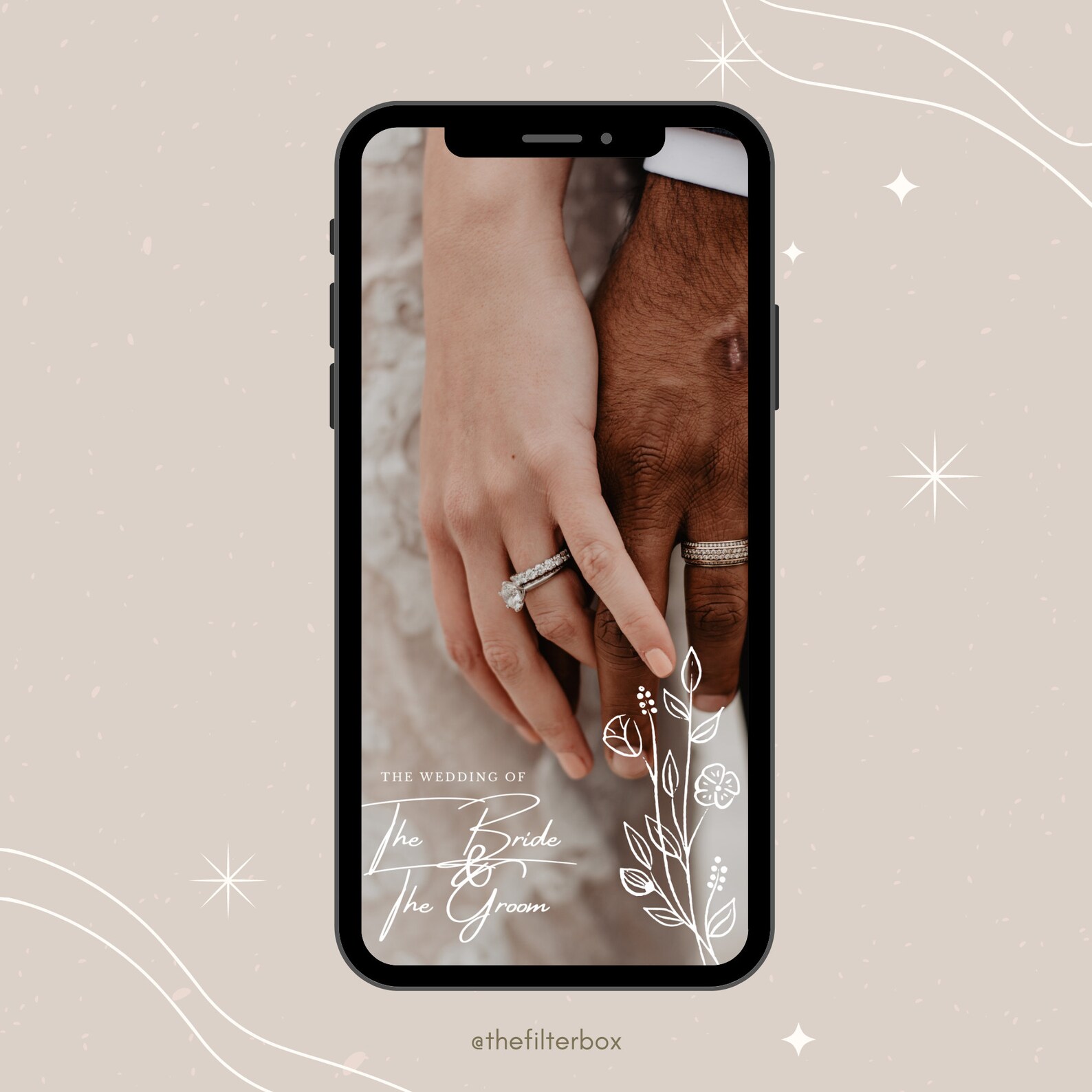 Elegant Classy Wedding Facebook & Instagram Story Filter, Instagram ...