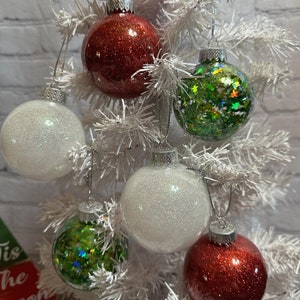 Glitter Ornaments, Christmas Glitter Ornaments, Glitter Decoration, Christmas Tree Ornaments