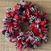 Ribbon Wreath, Lady Bug Ribbon Wreath, Front Door Wreath - Etsy