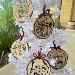 Rustic Farmhouse Christmas Ornaments