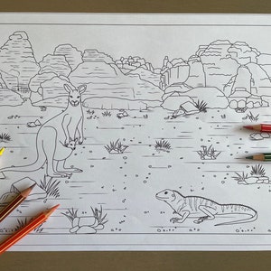 Coloring Page: Outback | Instant Download | Unlimited Prints