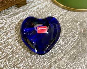 Baccarat Crystal / Yellow Heart / Puffy Heart / Heart Figurine