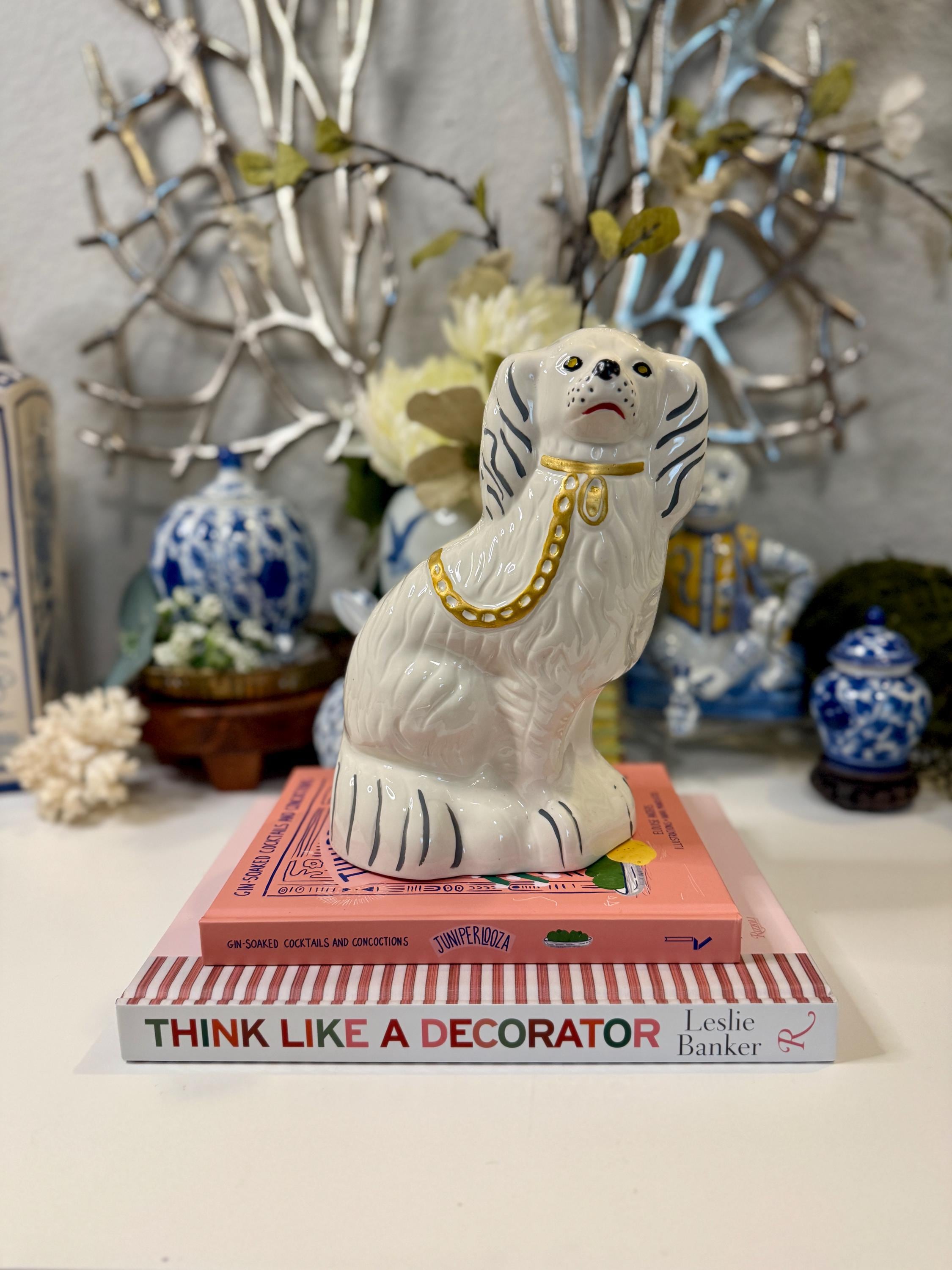 BESWICK ENGLAND　きたりすナトキン　 陶器オブジェ ヴィンテージフィギュリン犬 BESWICK(ベスウィック)陶器オブジェ