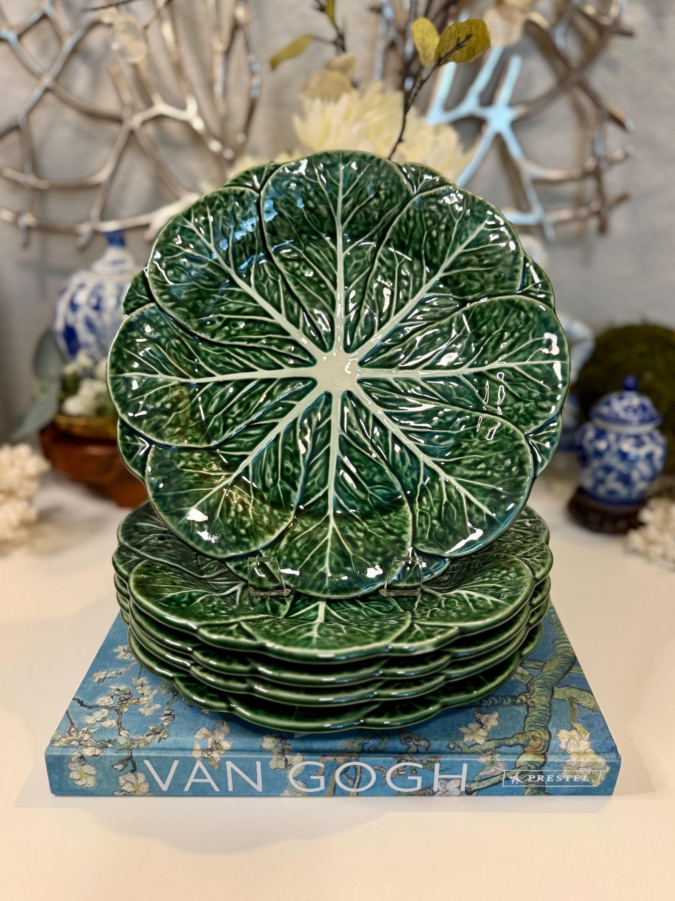 antique mini plate ୨୧ 小さな花柄 プレート グリーン