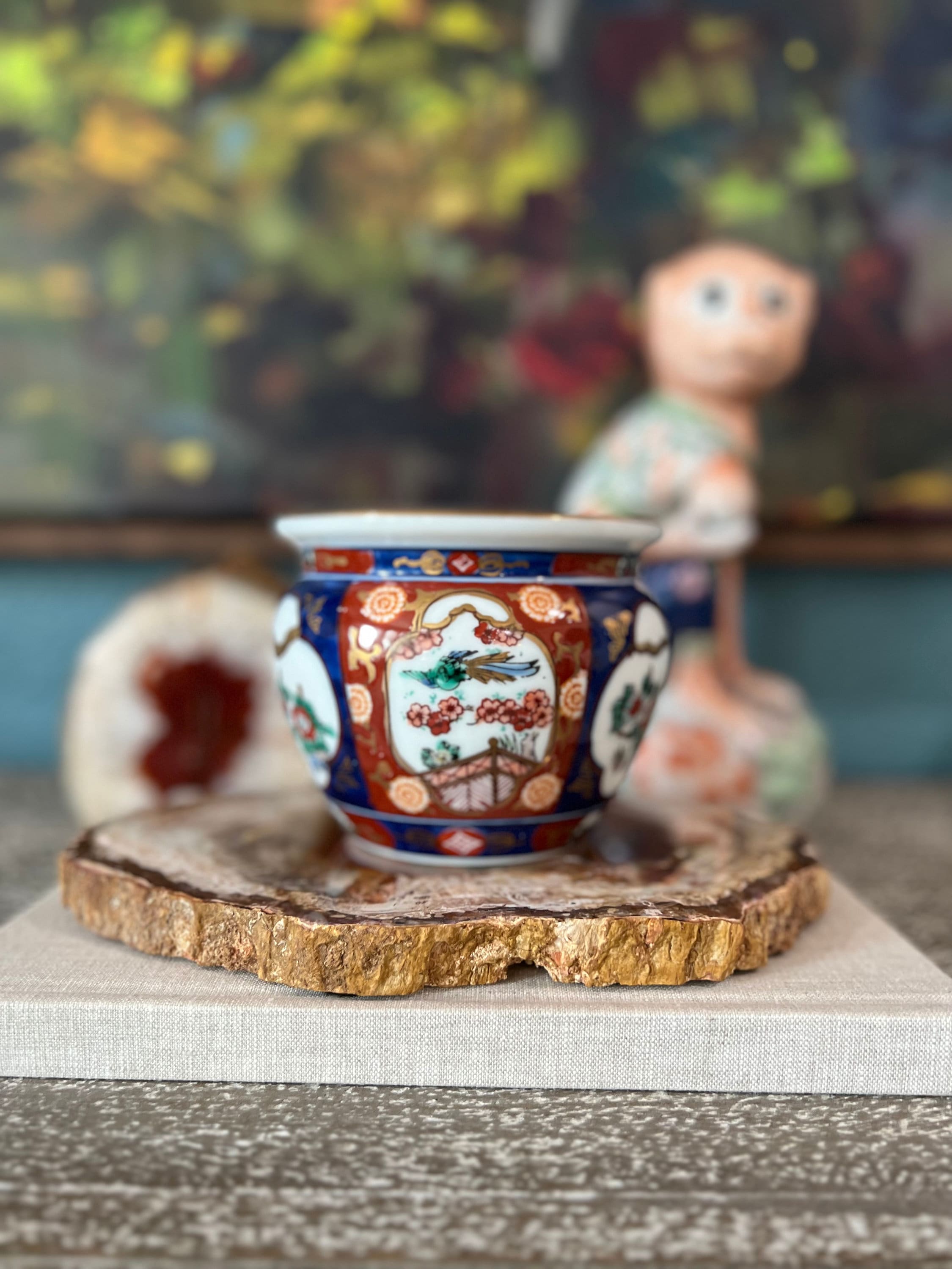 GOLD IMARI 古伊万里 有田焼 大皿 HandPainted Gold Imari Hand Painted Petite Planter - Etsy