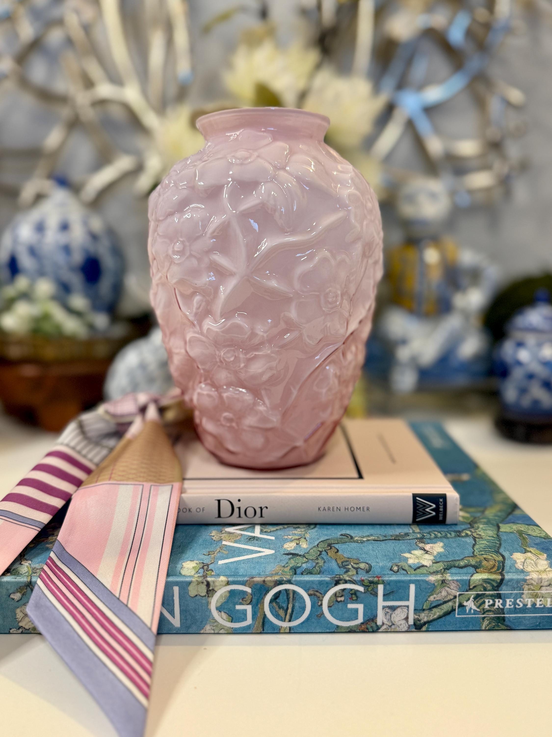 Fenton Pink Vase - Etsy