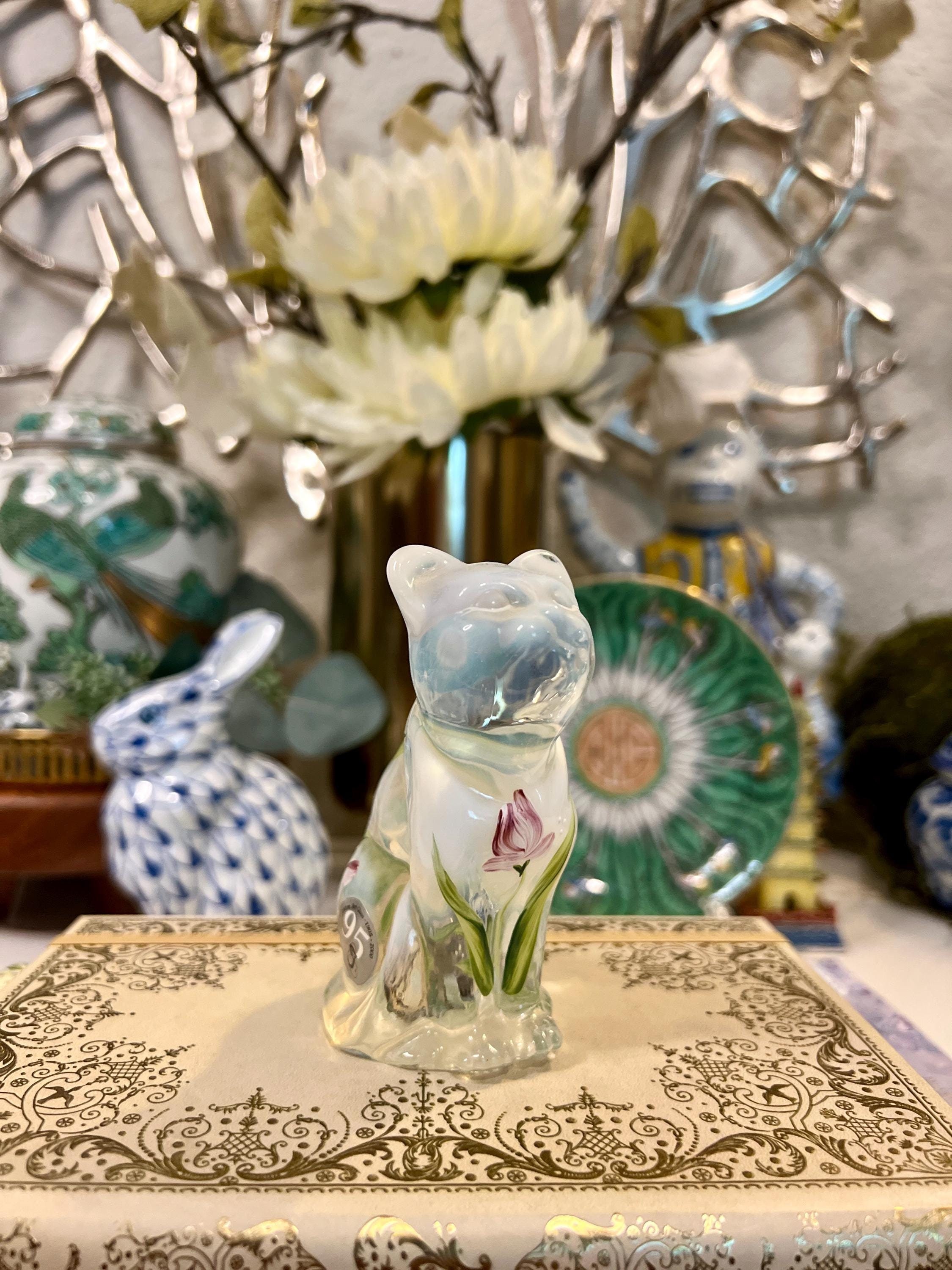 Fenton Art Cat - Etsy Fenton Art Cat - Etsy