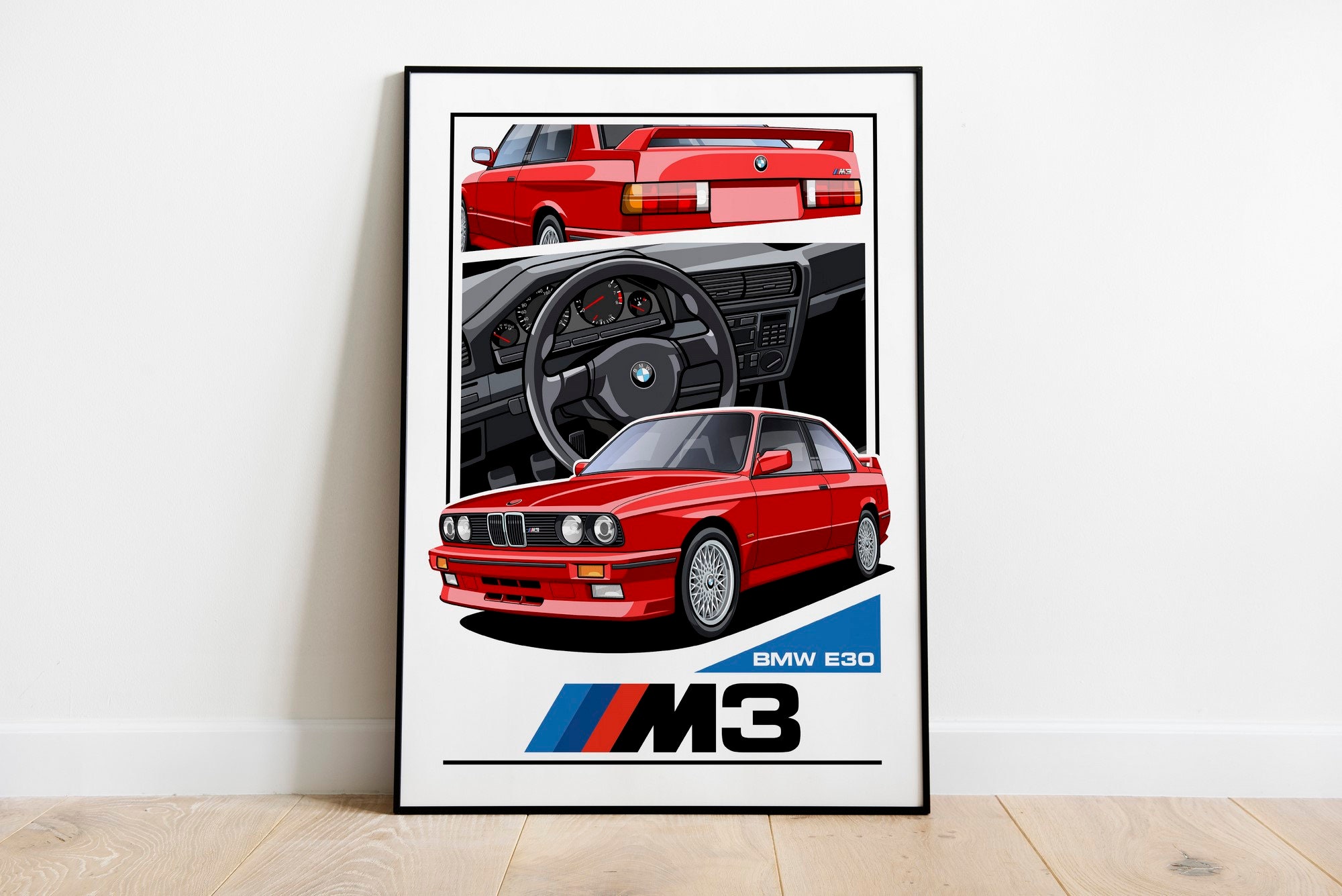 BMW E30 M3 BMW believes life begins at 6000 RPM´s poster