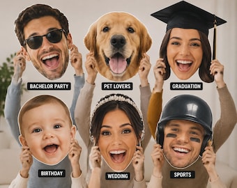 Graduation Big Head Cutout, Custom Face Photo Sign for Grad Party, Personalized Class of 2026 Photo Prop, Congrats Grad Decoration
