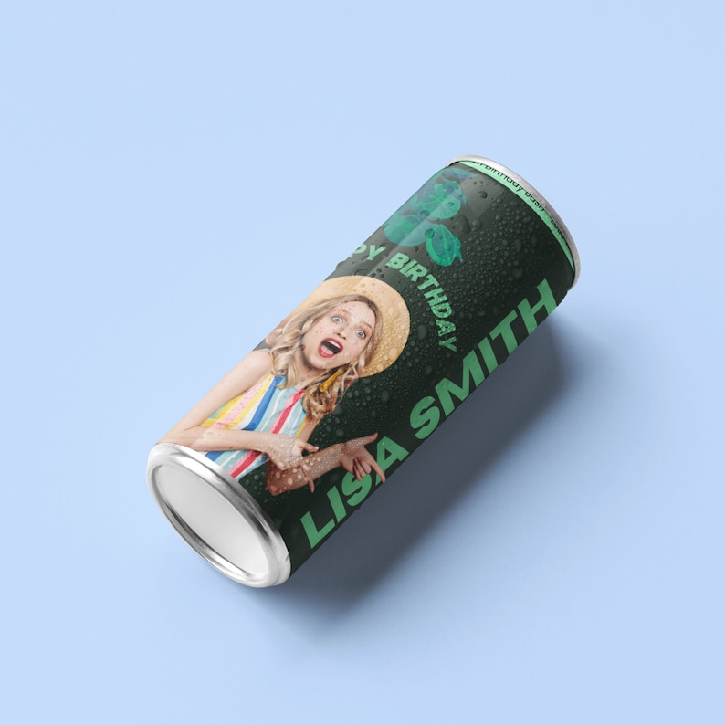 Custom Seltzer Can Labels: Personalized Party Stickers image 8