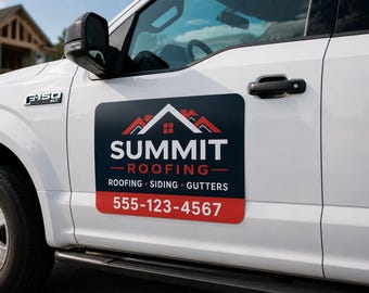 Custom Vehicle Magnets for Cars & Trucks | Business Logo Magnetic Signs | Removable Full Color Car Door Magnets