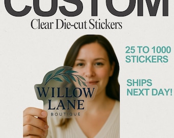 Custom Clear Vinyl Stickers: Die Cut, Waterproof Logo Stickers