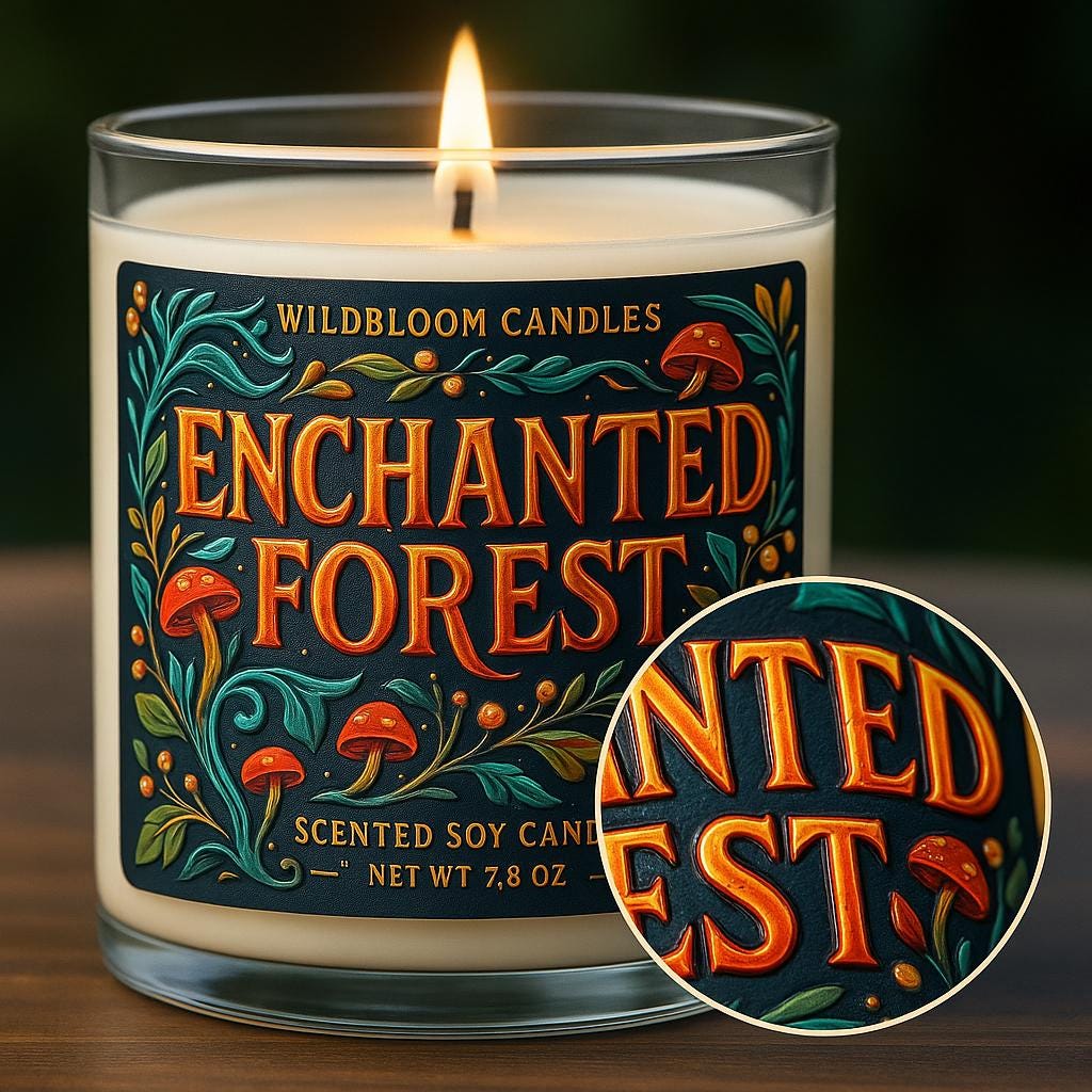 Custom Waterproof Raised Candle Labels – Embossed 3D Logo Stickers ...