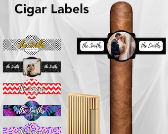 Personalized Cigar Labels - Custom Wedding Favors, Baby Announcement
