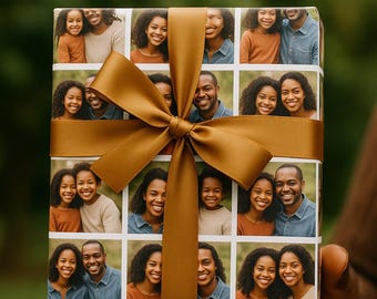 Personalized Photo Wrapping Paper – Custom Family, Baby, Pet Gift Wrap