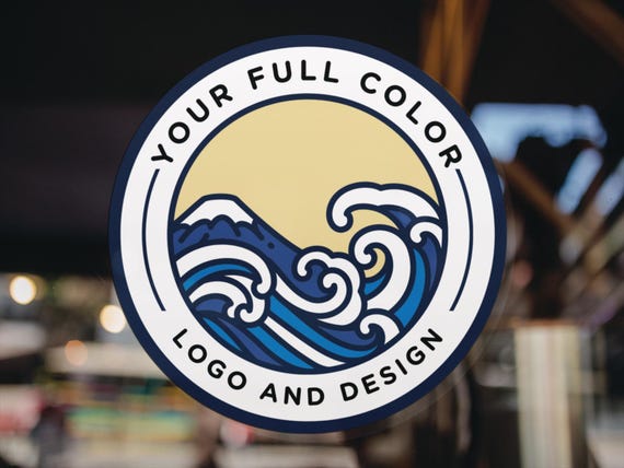 Custom Business Logo Decals: Vinyl Window, Car, Wall Stickers
