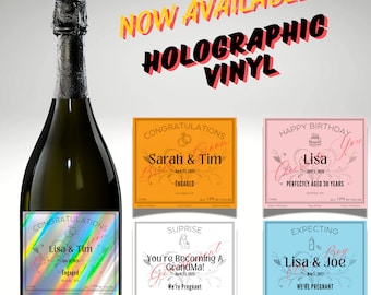 Custom Champagne Bottle Label: Bachelorette, Bridal Shower, Birthday