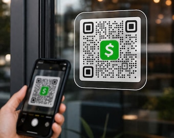 Custom QR Code Sticker for Packaging | Scan to Connect Label, Social Media Branding sticker