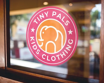 Custom Logo Window Clings: Removable Storefront Graphics