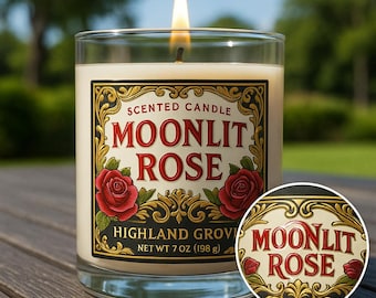Bulk Custom Candle Labels | Wholesale Personalized Waterproof Vinyl Stickers, 3D Raised Embossed Finish | Private Label
