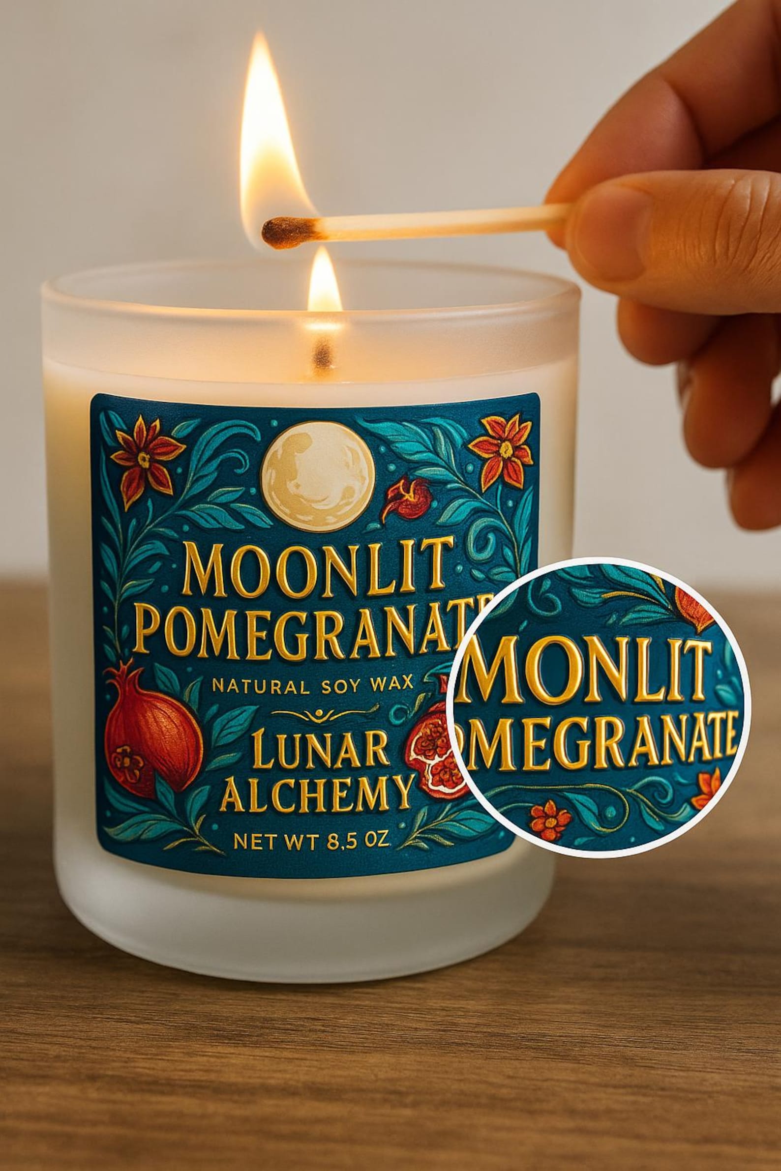 Custom Waterproof Raised Candle Labels – Embossed 3D Logo Stickers ...