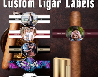 Custom Cigar Wrappers – Personalized Labels for Weddings, Baby Announcements
